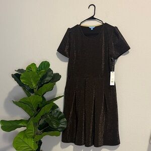 NWT Draper James Metallic Shimmer Black Cocktail Dress XL